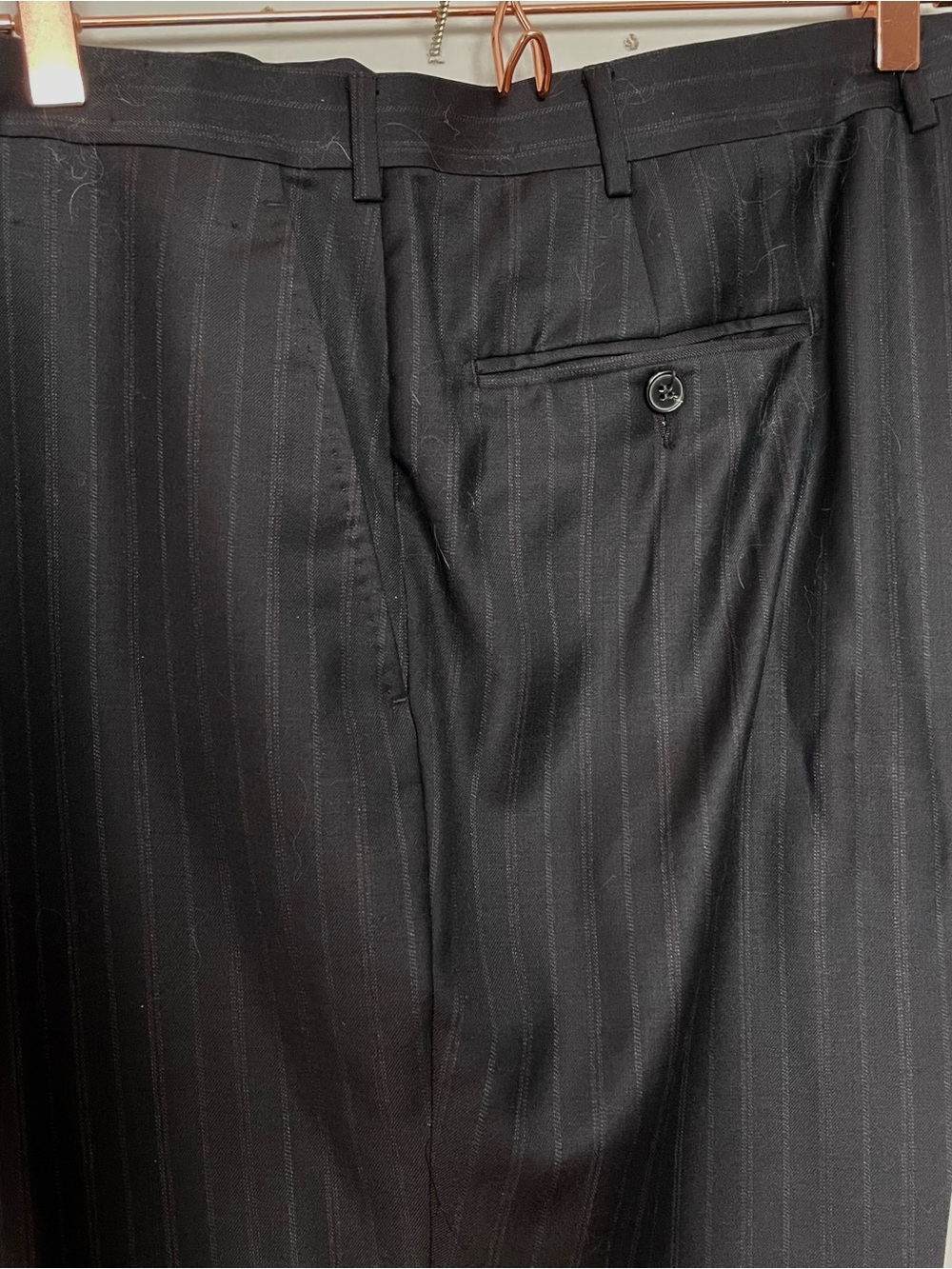 Ermenegildo Zegna Brown Pinstripe Transeasonal Sport Jacket Pants Designer Suit View 3